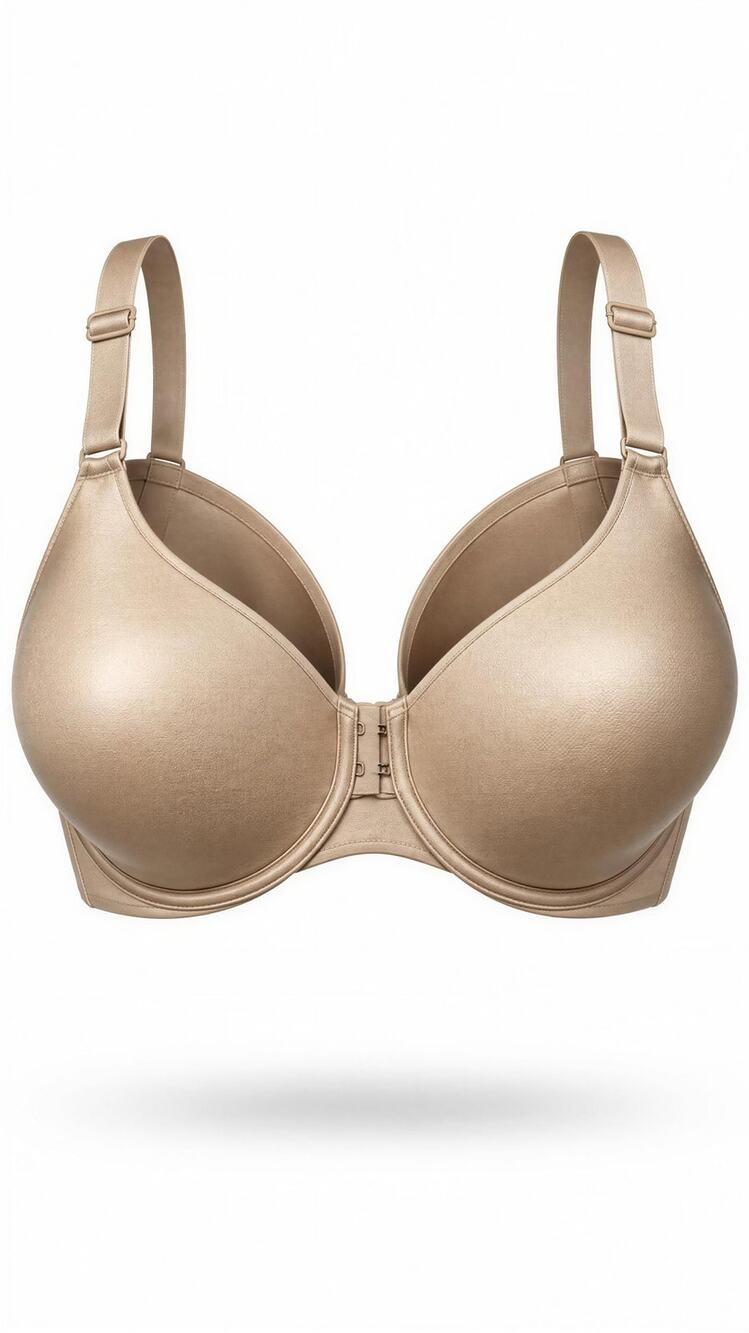 Soma Vanishing Back T-Shirt Bra Womens 38C Beige Nude Underwire Full
